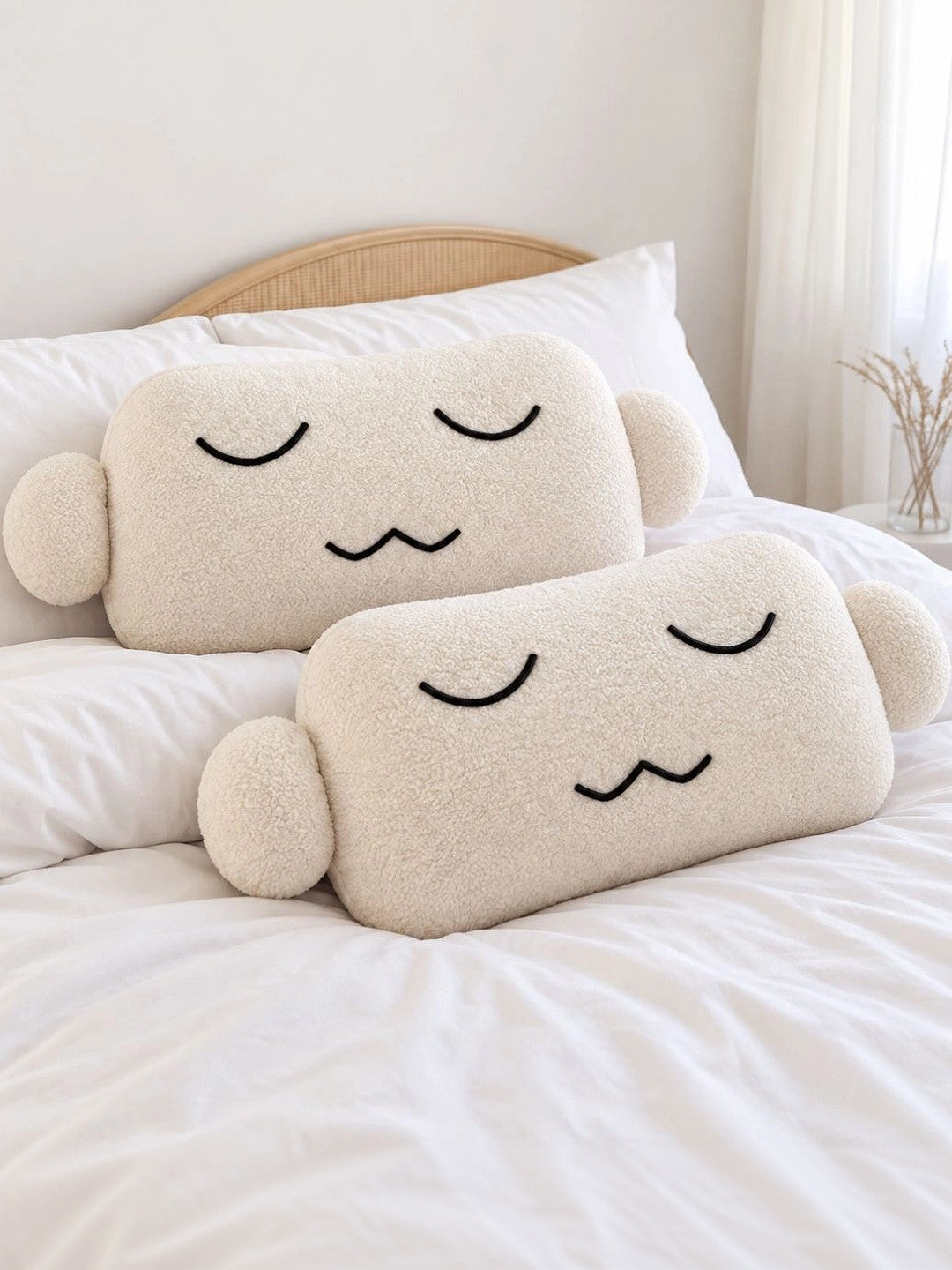 Cloud floor cushions, set of 2, off-white
